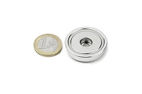 neodymium pot magnets with cylindrical hole 32