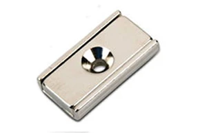 20x13.5x5mm Neodymium Channel Magnet With Countersunk Hole