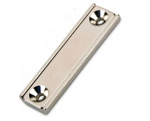 50x13.5x5mm Custom Neodymium Magnets With Countersunk Holes