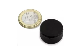 Rubber Coated Neodymium Disc Magnets Ø 22 mm, Thickness11.4 mm, Holds Approx. 7.1 kg