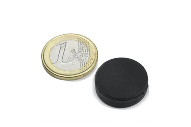 rubber coated neodymium disc magnets 22x6 4mm