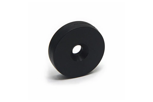plastic coated countersunk magnets 25 4x6 35mm