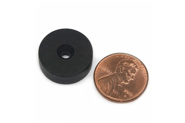 plastic coated neodymium countersunk magnets 19x6 35mm