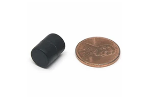 Plastic Coated Rare Earth Neodymium Cylinder Magnet 3/8'' x 1/2'' (9.5x12.7mm)