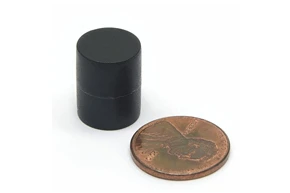 Plastic Coated Rare Earth Neodymium Rod Magnet 1/2'' x 5/8'' (12.7x15.8mm)