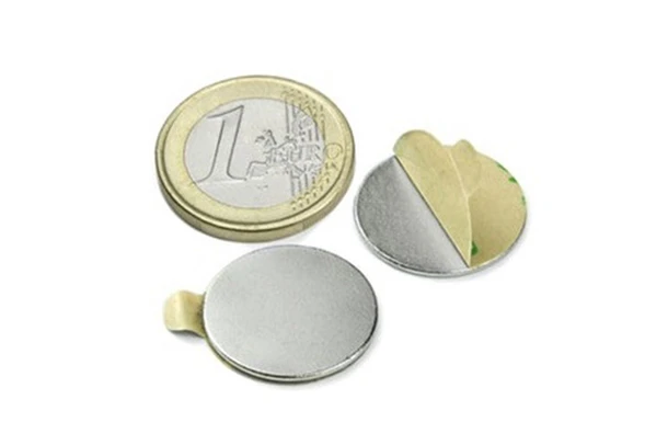adhesive backed disc magnets 20x1mm