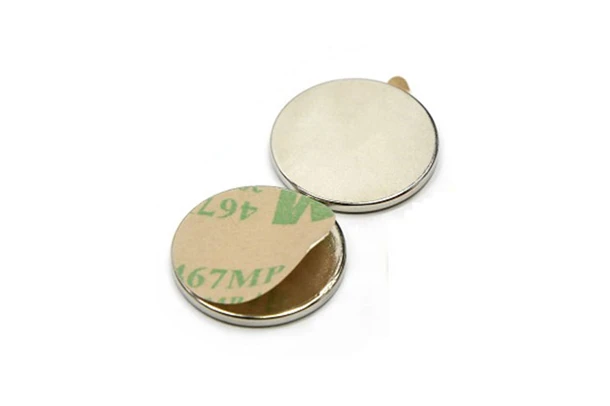 neodymium disc magnet with 3m adhesive 3 4