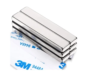Strong Adhesive Backed Neodymium Bar Magnets-60x10x5mm-N52-33LBS
