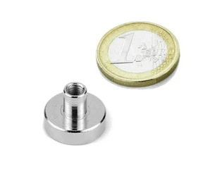 Internal (Female) Thread Neodymium Pot Magnets D20x7mm