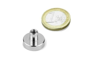 Internal (Female) Thread Neodymium Pot Magnets D20x7mm