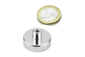 Internal (Female) Thread Neodymium Pot Magnets D25x8mm