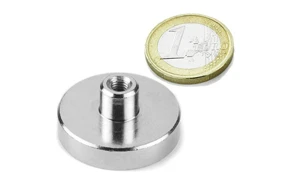 Internal (Female) Thread Neodymium Pot Magnets D32x8mm