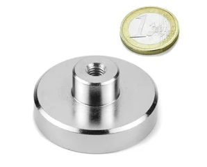 Internal (Female) Thread Neodymium Pot Magnets D48x11.5mm