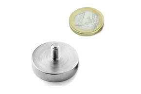 External Threaded Neodymium Pot Magnets D32x8mm