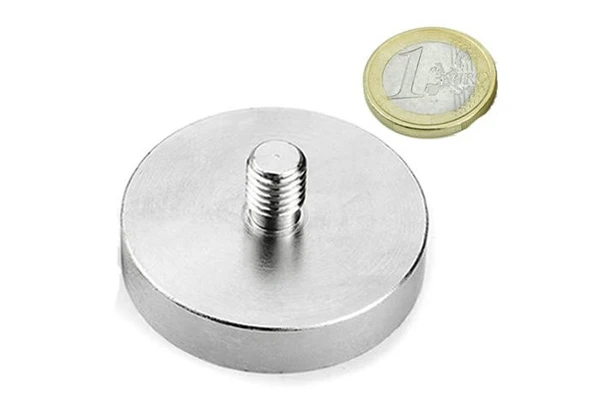 external threaded neodymium pot magnets 60x15mm