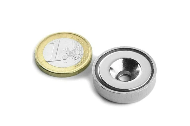neodymium countersunk pot magnets 25mm