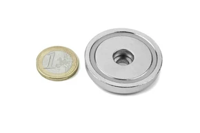 Neodymium Pot Magnets With Cylindrical Hole 42mm