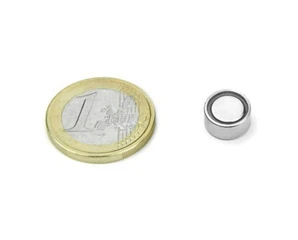 10x5mm Flat Neodymium Pot Magnets (Mono-pole Neodymium Magnets)