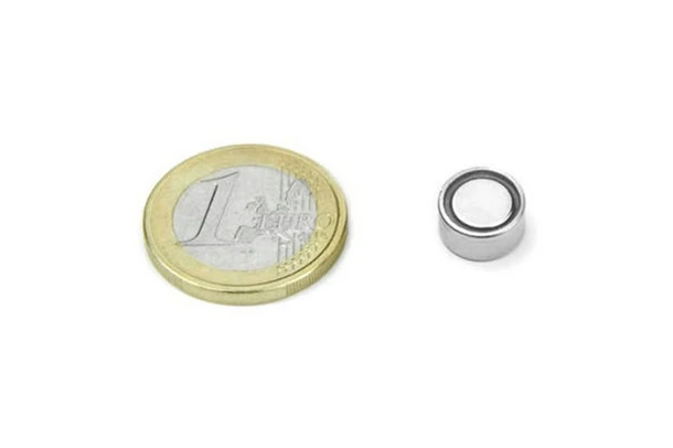 flat neodymium pot magnets 10x5mm