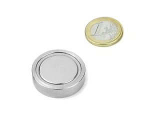 32x8mm Flat Neodymium Pot Magnets (Mono-pole Neodymium Magnets)