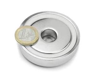 Neodymium Pot Magnets With Bore Hole 60mm