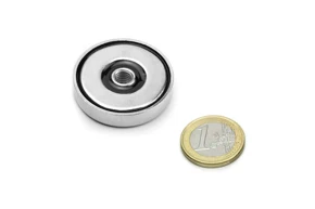 36mm Flat Neodymium Pot Magnets With Screw Hole