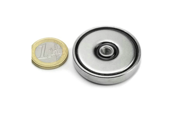 neodymium pot magnets with screw hole 42mm