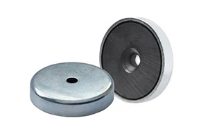Ferrite Cup Magnets With Countersunk Hole