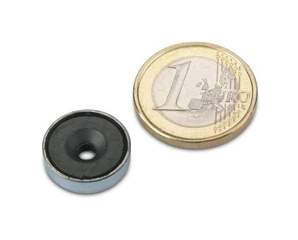 ferrite countersunk pot magnets 16x4 5mm