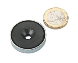 Ferrite Countersunk Pot Magnets 32x7mm