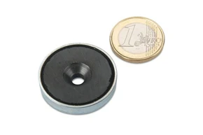 Ferrite Countersunk Pot Magnets 32x7mm