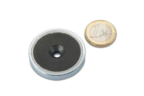 ferrite countersunk pot magnets 40x8mm