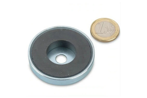 ferrite pot magnets with bore hole 50x10mm