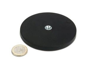 Rubber Coated Mounting Magnets 88x8.5mm Hold 42kgs
