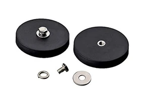 Rubber Coated Mounting Magnets With Threaded Bushing