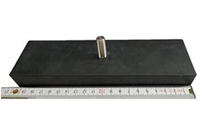 Rectangular Rubber Coated Magnets With External Threads